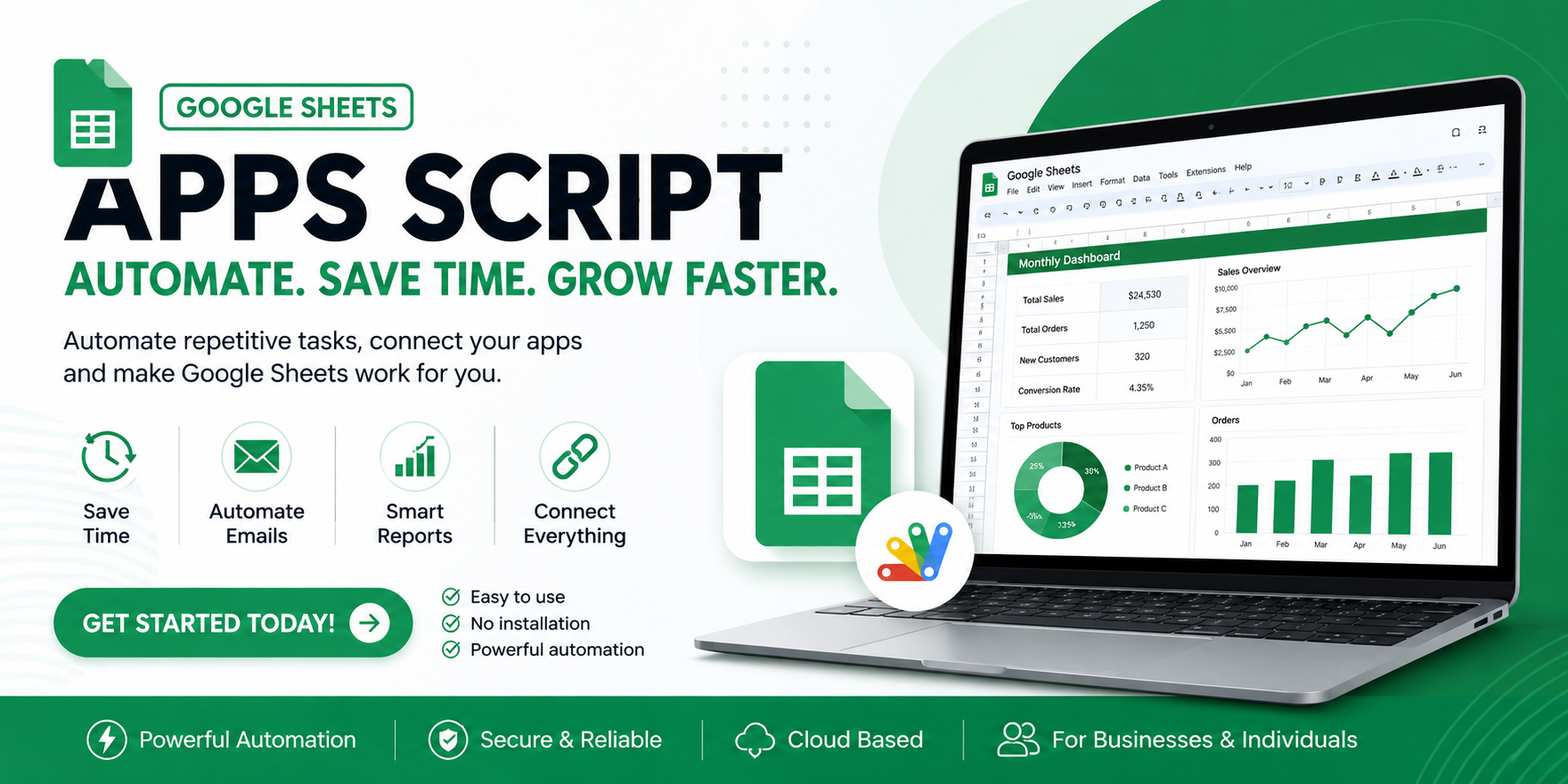 Google Apps Script with Google Sheets: The Ultimate Beginner's Guide to Automating Your Work